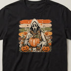 Halloween Design 28 t-shirt, black, close view of the print