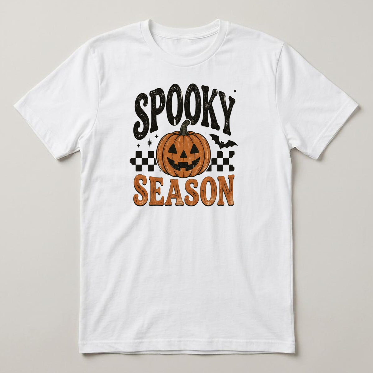 Spooky Season (Pumpkin) t-shirt, white, print on the front