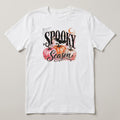 Spooky Season (Pink Pumpkins) t-shirt, white, print on the front