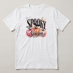 Spooky Season (Pink Pumpkins) t-shirt, white, print on the front
