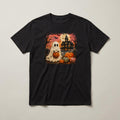 Ghost & Haunted House t-shirt, black, print on the front