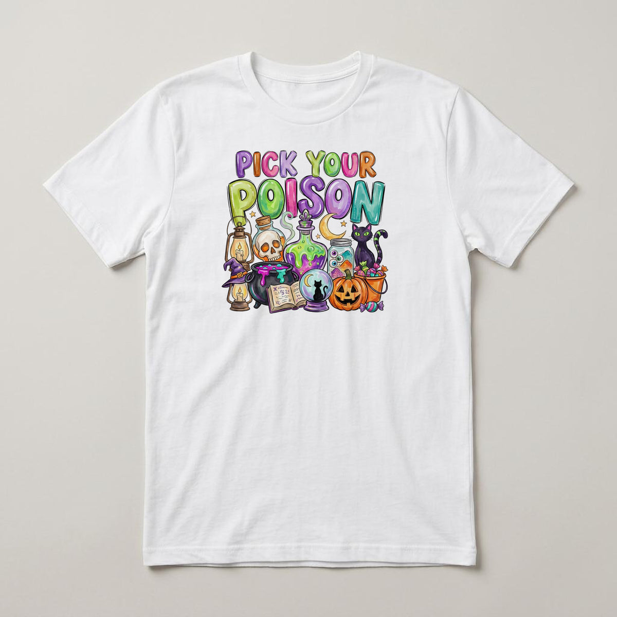 Pick Your Poison (Color) t-shirt, white