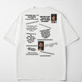 I Hate You And I Wanna Go Home on a white t-shirt, printed on the back