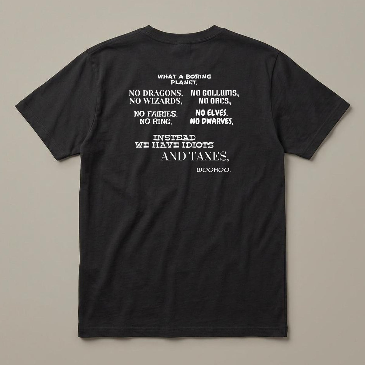 What A Boring Planet t-shirt, black